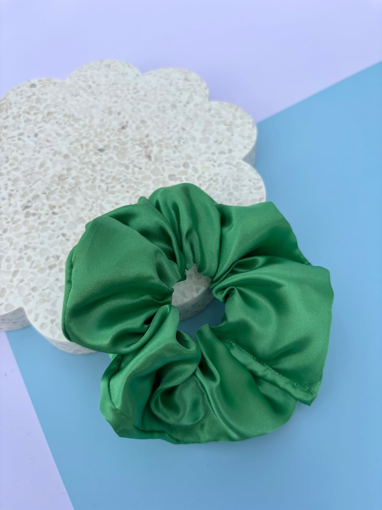 Clover Satin Scrunchie