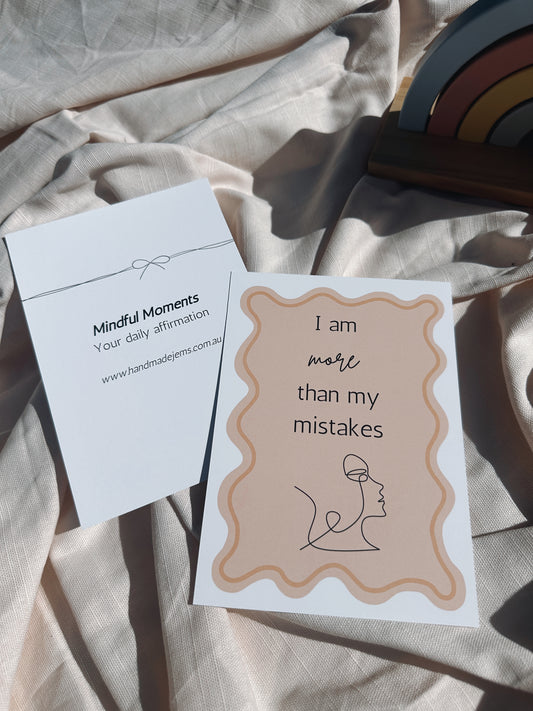 Mistakes Affirmation Print