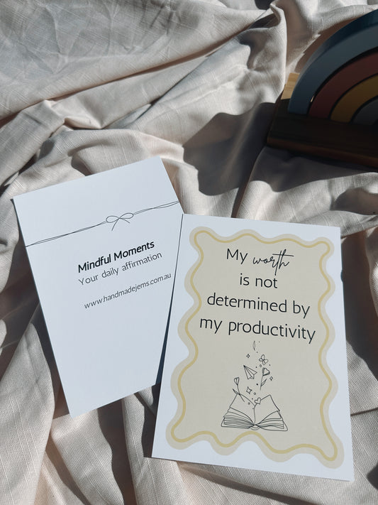 My Worth Affirmation Print