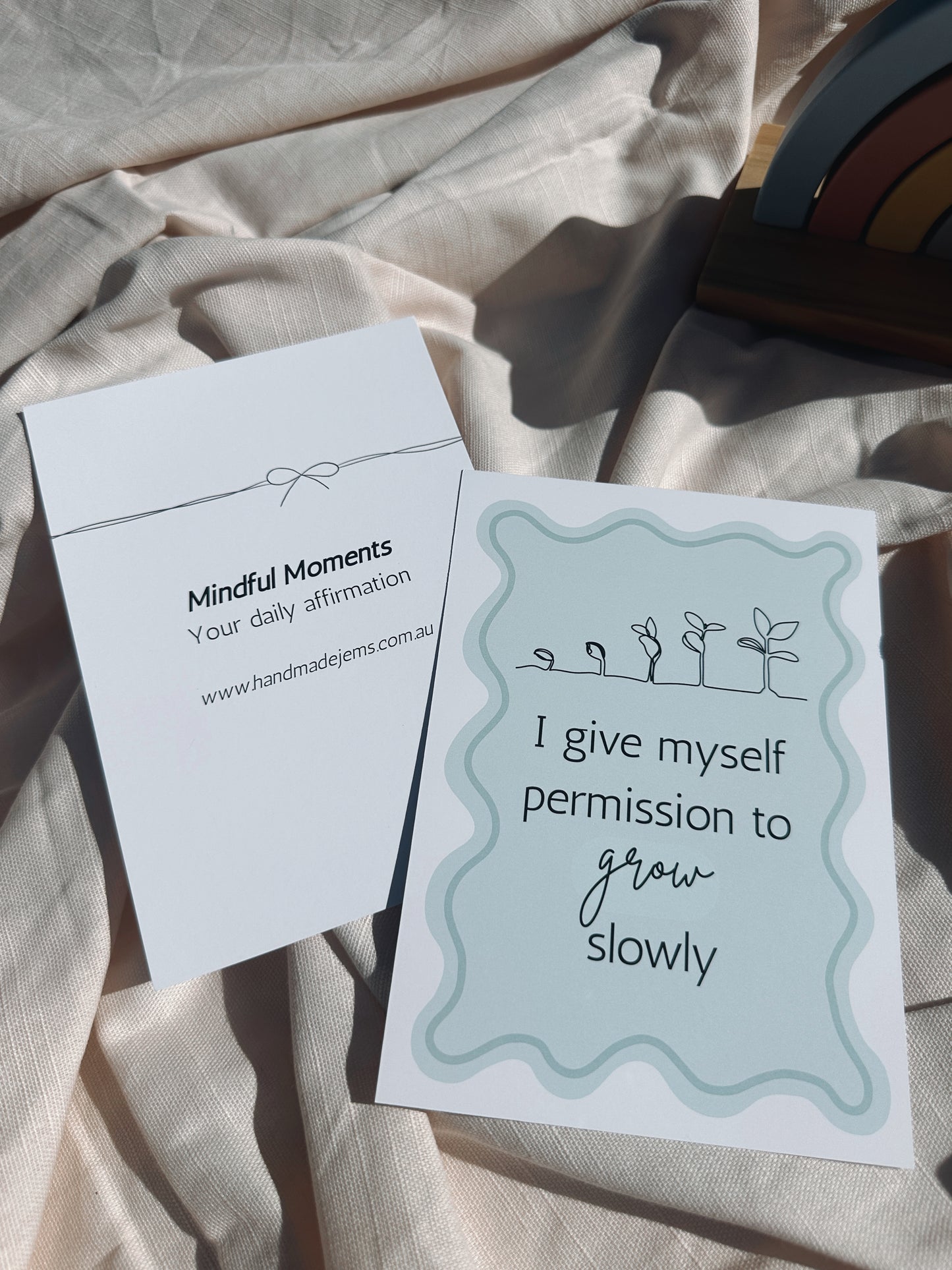 Grow Slowly Affirmation Print
