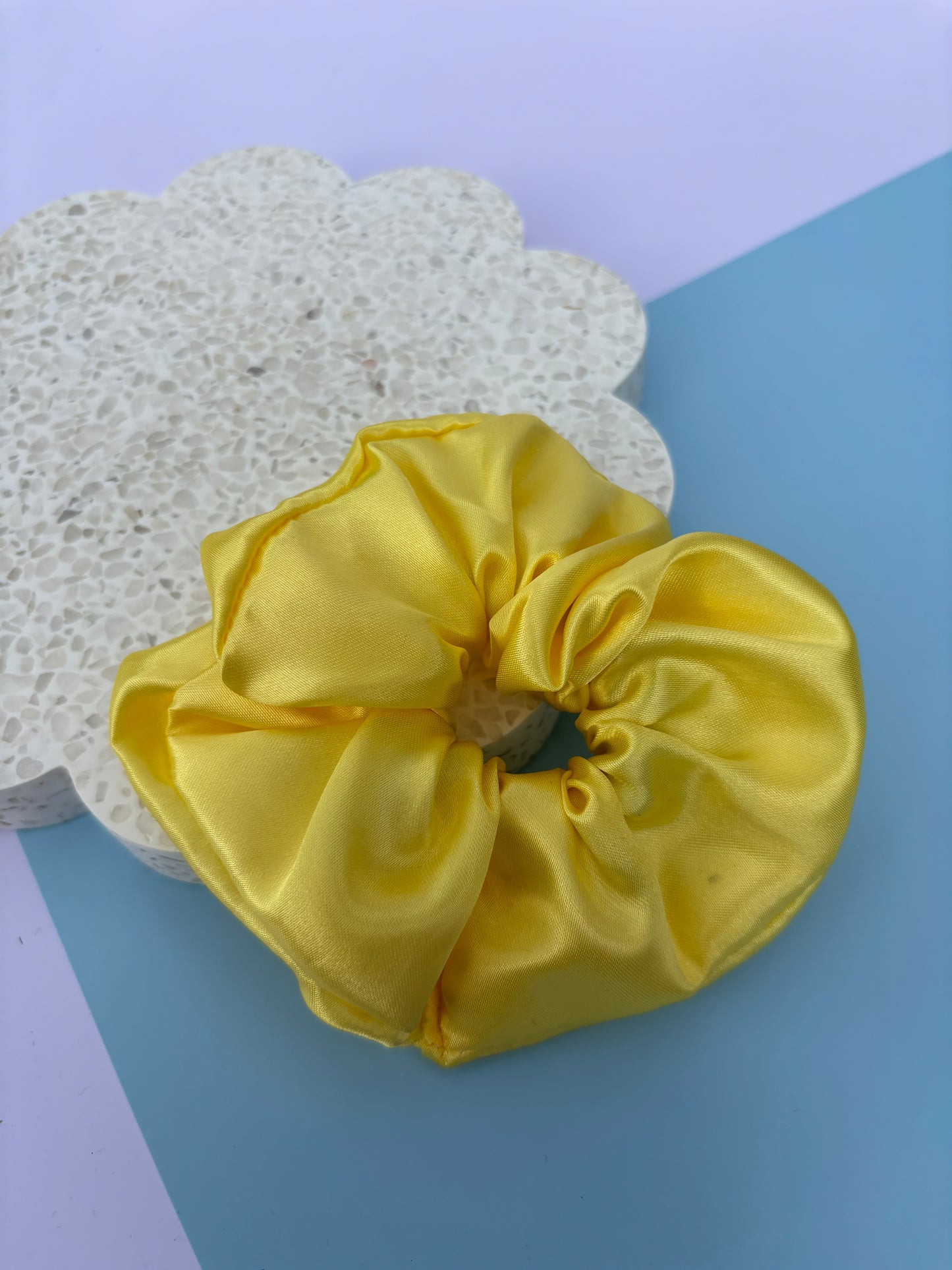Daffodil Satin Scrunchie