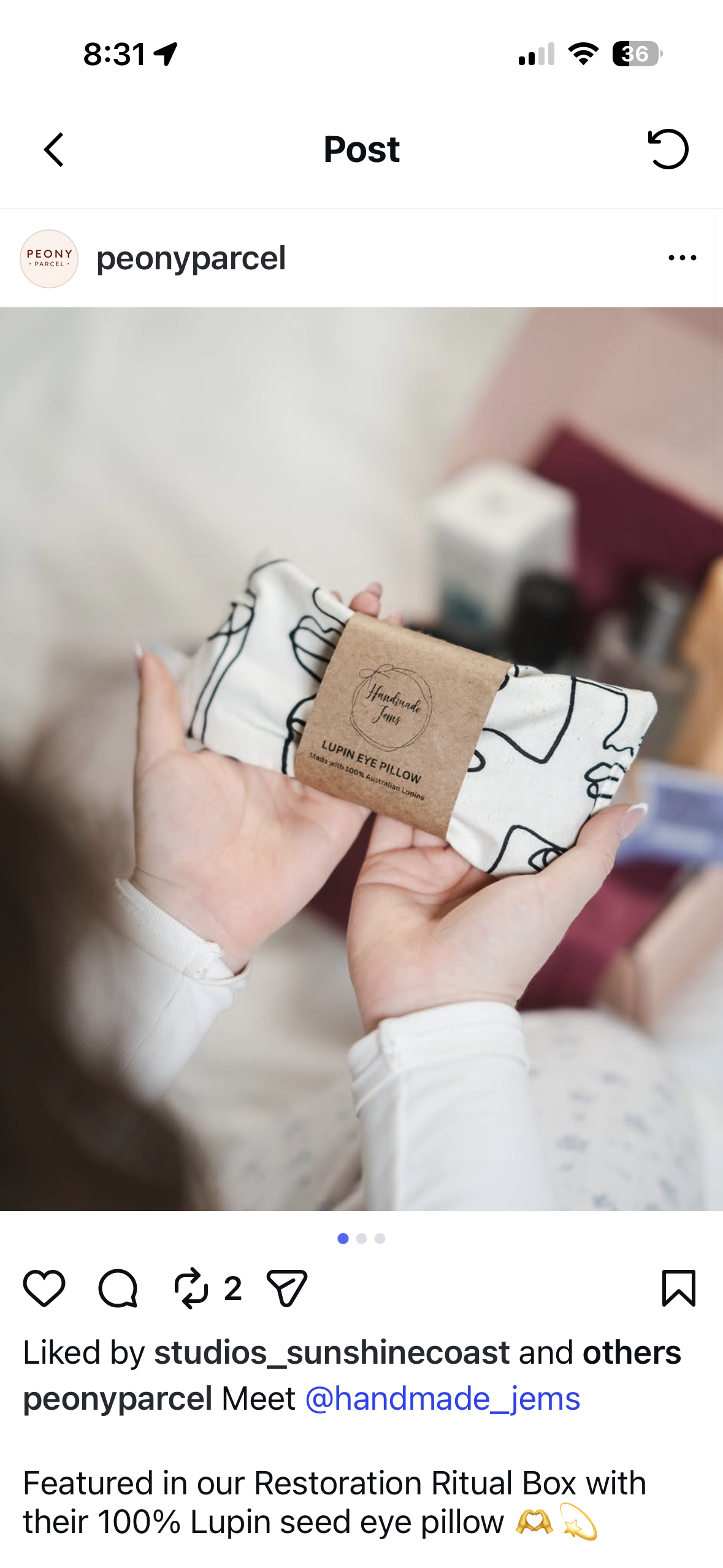 Bella Eye Pillow