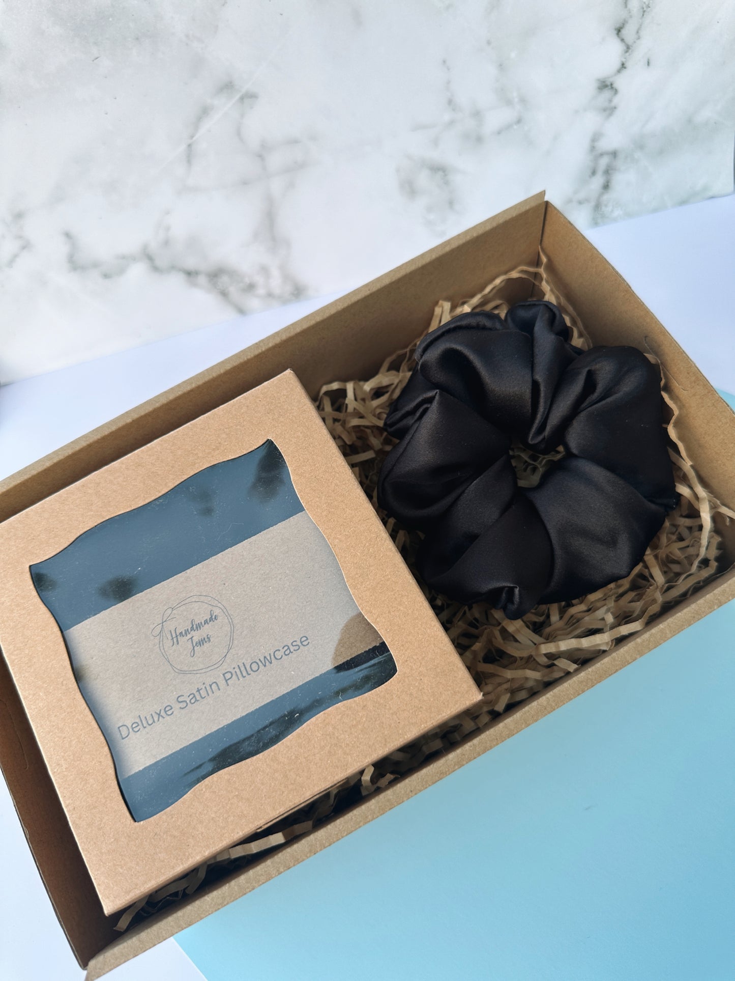 Black Deluxe Satin Gift Set
