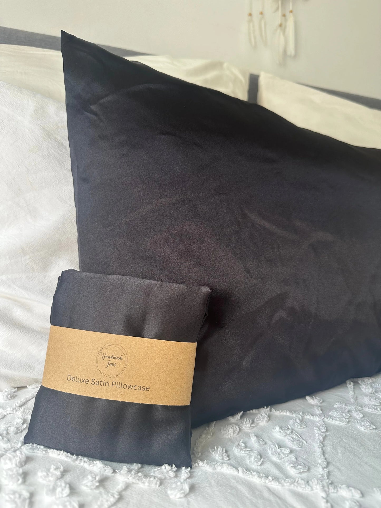 Black Deluxe Satin Pillowcase